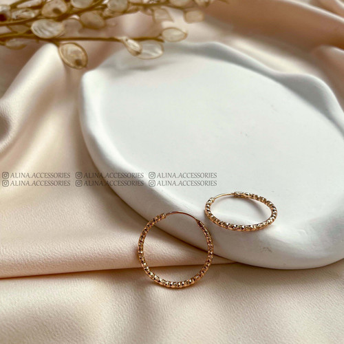 گوشواره حلقه تراشدار ژوپینگ 1