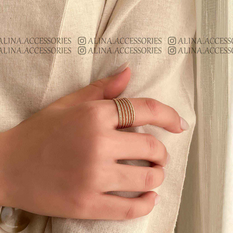 انگشتر حلقه ای ۷ لاینی ژوپینگ 1