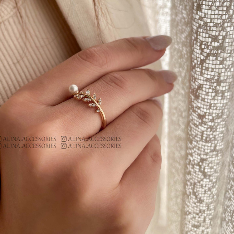 انگشتر گندم و مروارید ژوپینگ 1