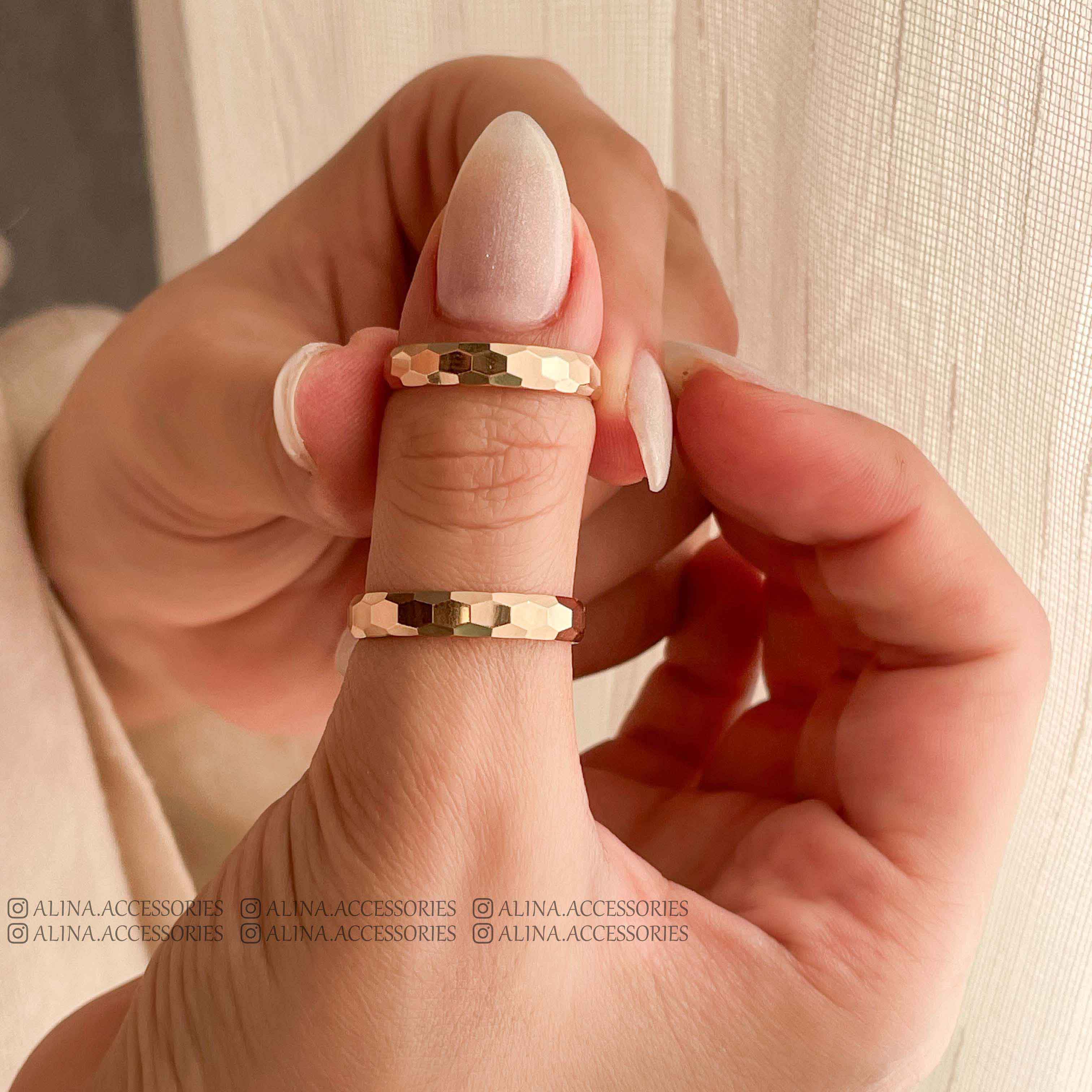 انگشتر حلقه تراشدار ساده ژوپینگ 1