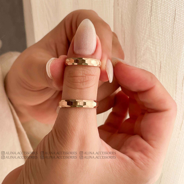 انگشتر حلقه تراشدار ساده ژوپینگ 1