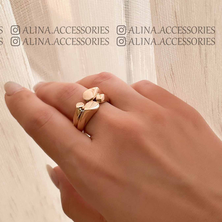 انگشتر 4 اشکی آینه ای ژوپینگ 1