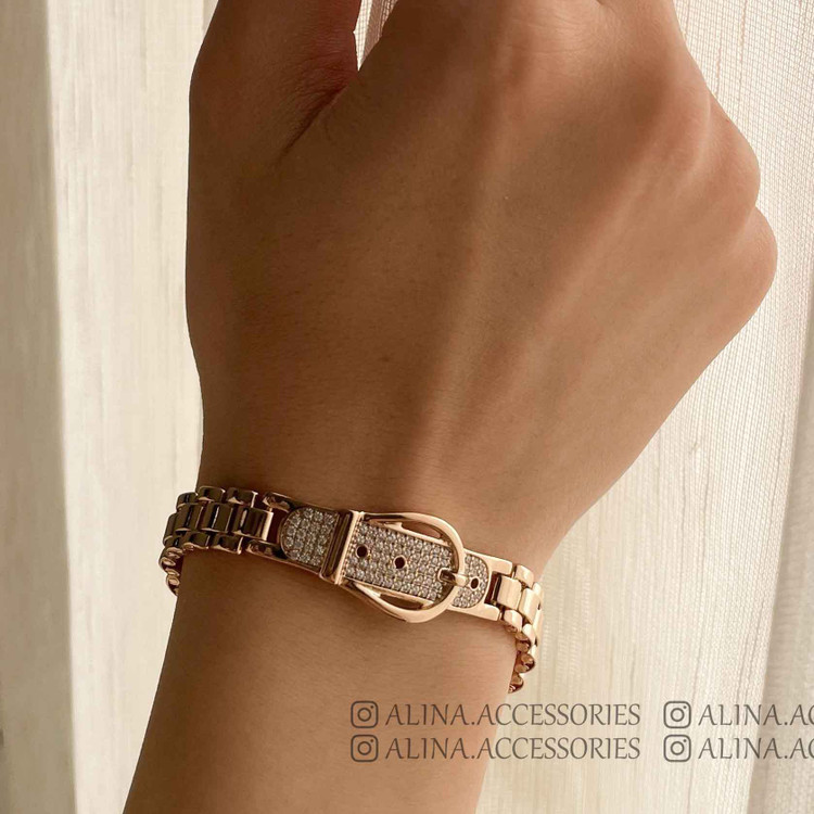 دستبند کمربندی نگین دار ژوپینگ 3