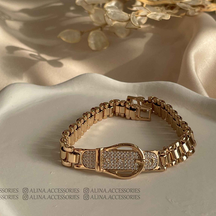 دستبند کمربندی نگین دار ژوپینگ