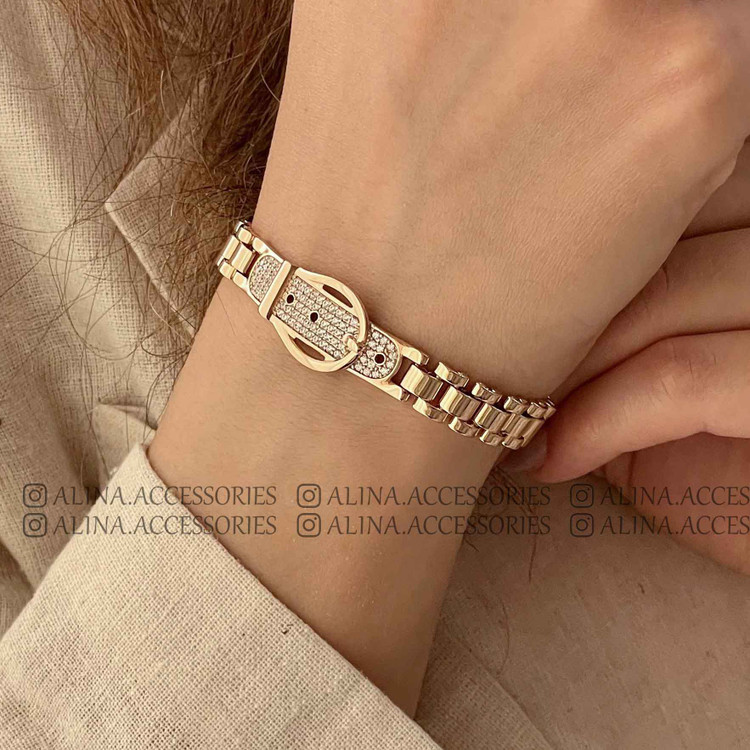 دستبند کمربندی نگین دار ژوپینگ 1