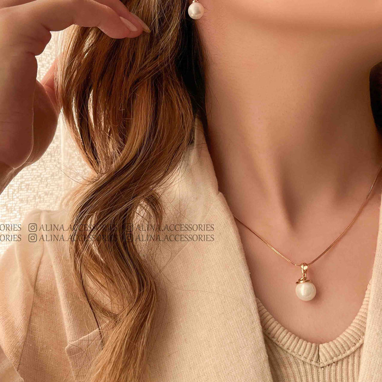 پلاک آویز مرواریدی ژوپینگ