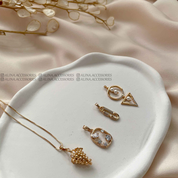 پلاک هندسی مرواریدی ژوپینگ