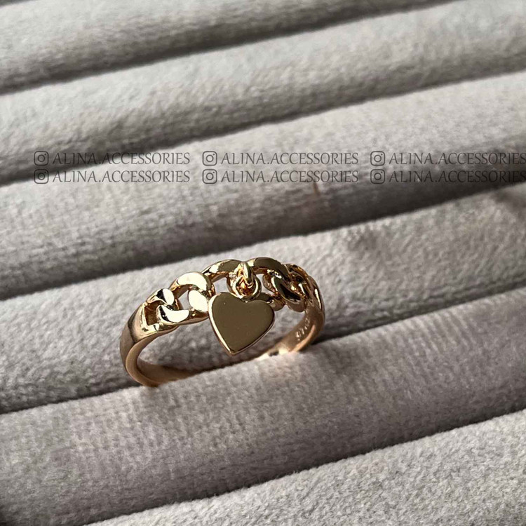 انگشتر کارتیه ریز آویز قلبی ژوپینگ