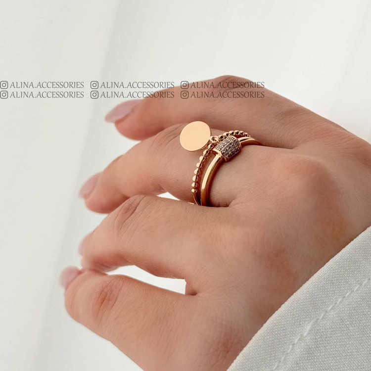 انگشتر آویز سکه ای ژوپینگ