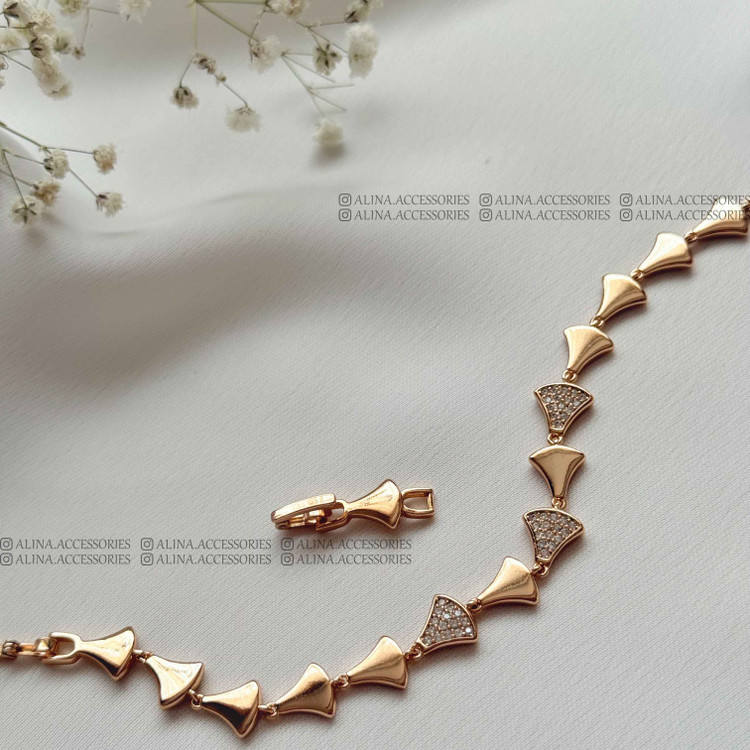 دستبند طرح زنگوله نگین دار ژوپینگ 2