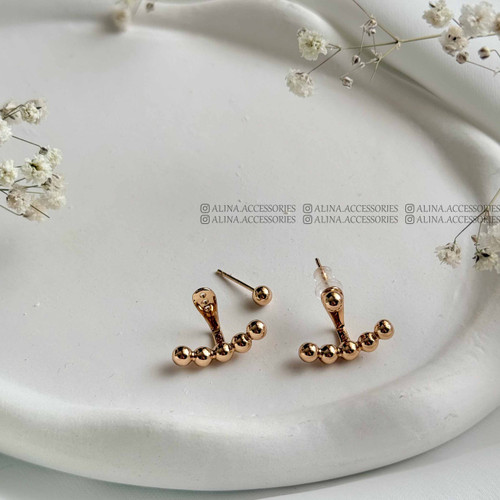 گوشواره میخی پیچی ۵ گوی ژوپینگ