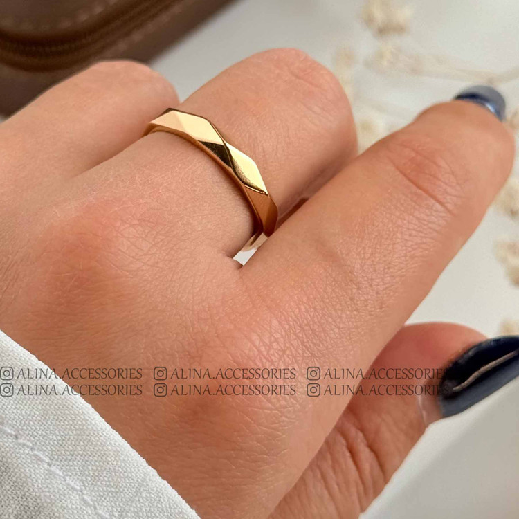انگشتر رینگی چند ضلعی ژوپینگ