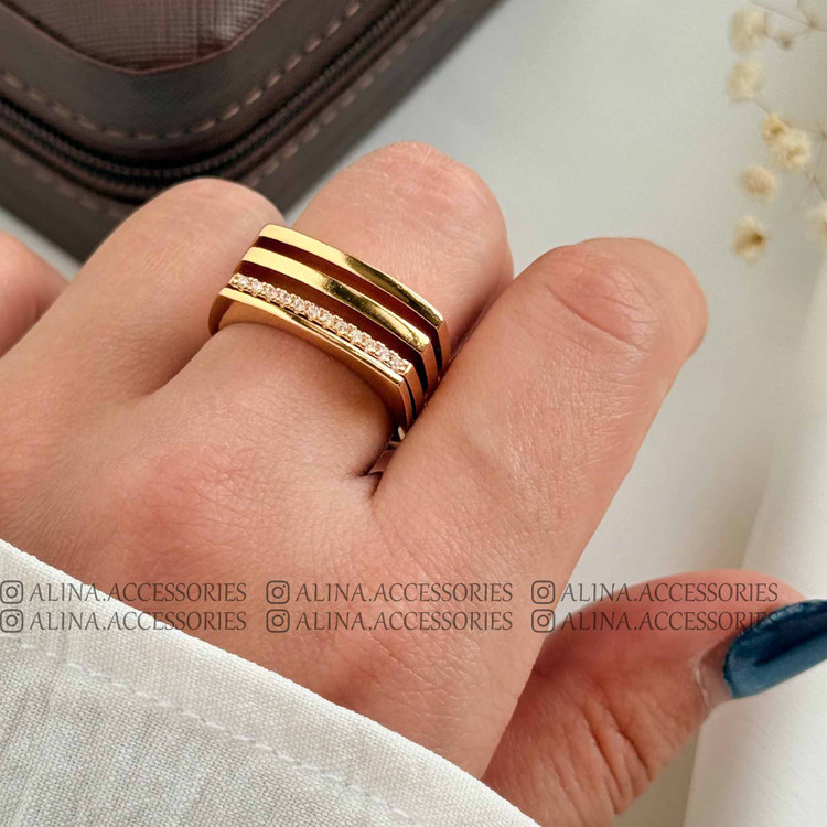 انگشتر مستطیلی ژوپینگ