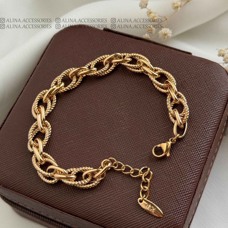 دستبند کارتیه حلقه حلقه بافت