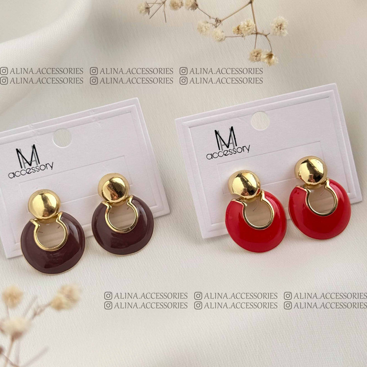 گوشواره میناکاری یلدایی