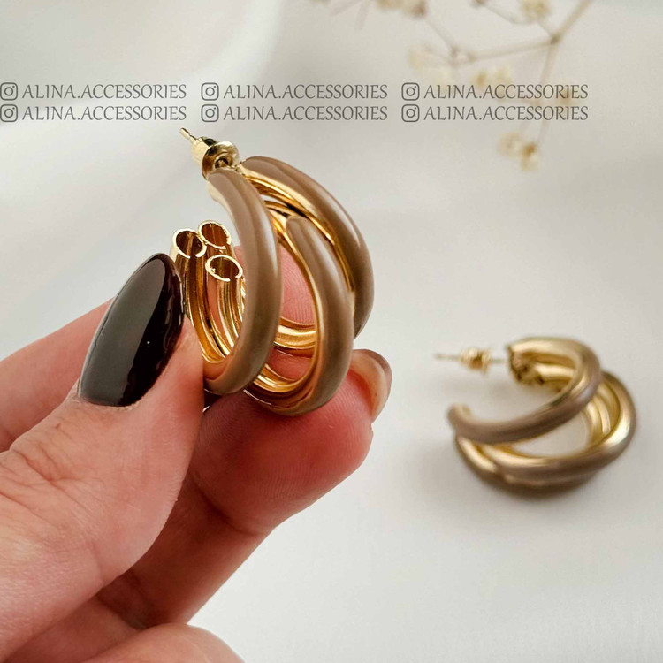 گوشواره میخی میناکاری