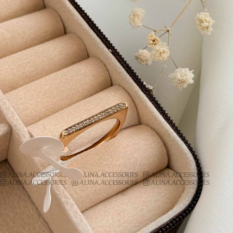 انگشتر خطی نگین دار ژوپینگ