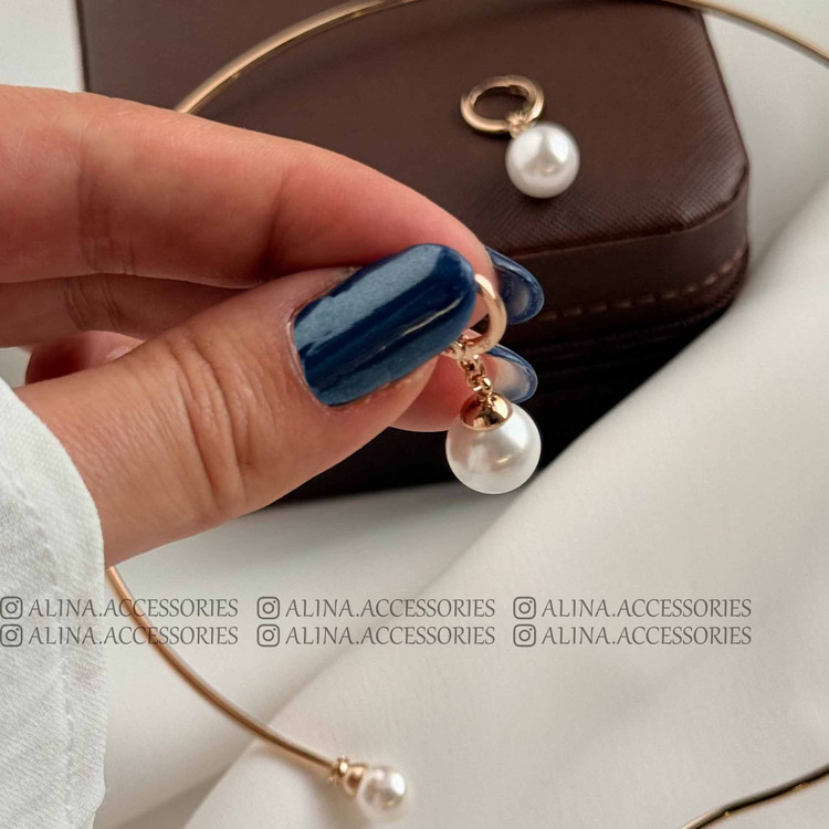 گوشواره آویزی مرواریدی ژوپینگ