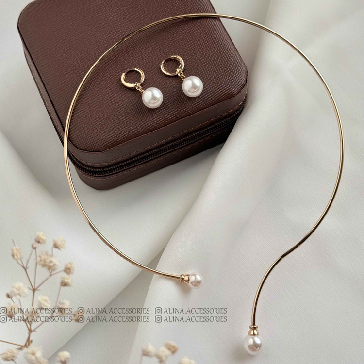 گوشواره آویزی مرواریدی ژوپینگ