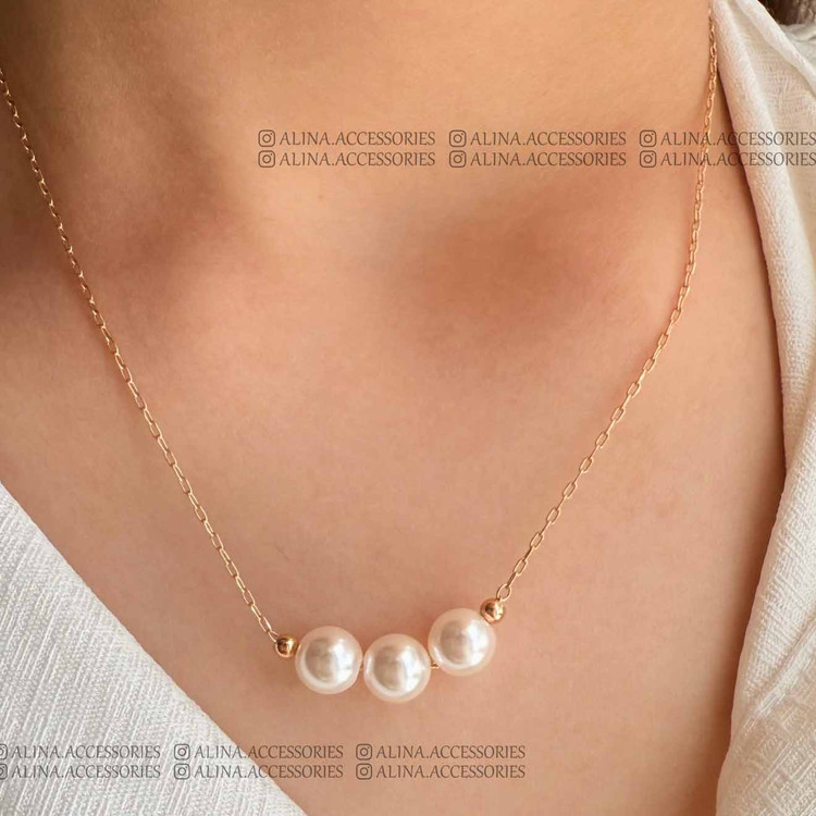 گردنبند سه مروارید ژوپینگ