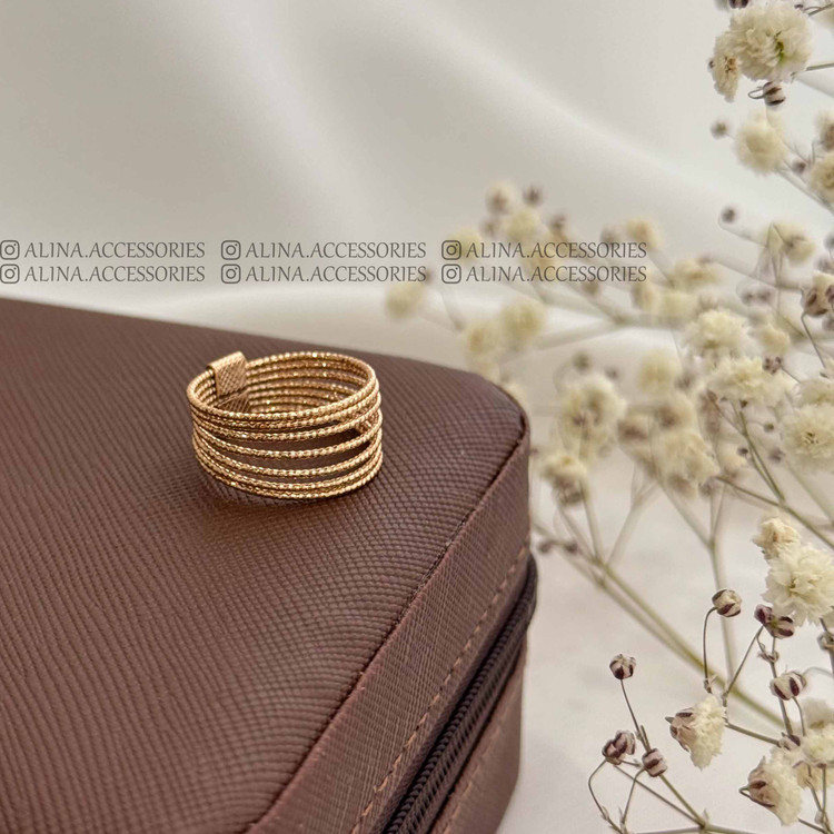 انگشتر حلقه ای ۷ لاینی ژوپینگ